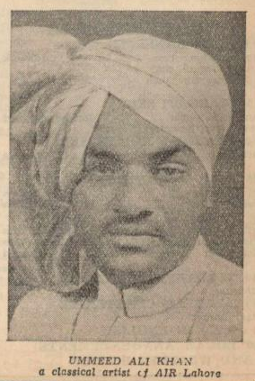 41. Ustad Umeed Ali Khan 1936, '38, '40, '47. Legendary Gwalior gharana vocalist, one of Pakistan's greatest singers and a personal favorite. His 'Darbari' is the type specimen of the raag for me.