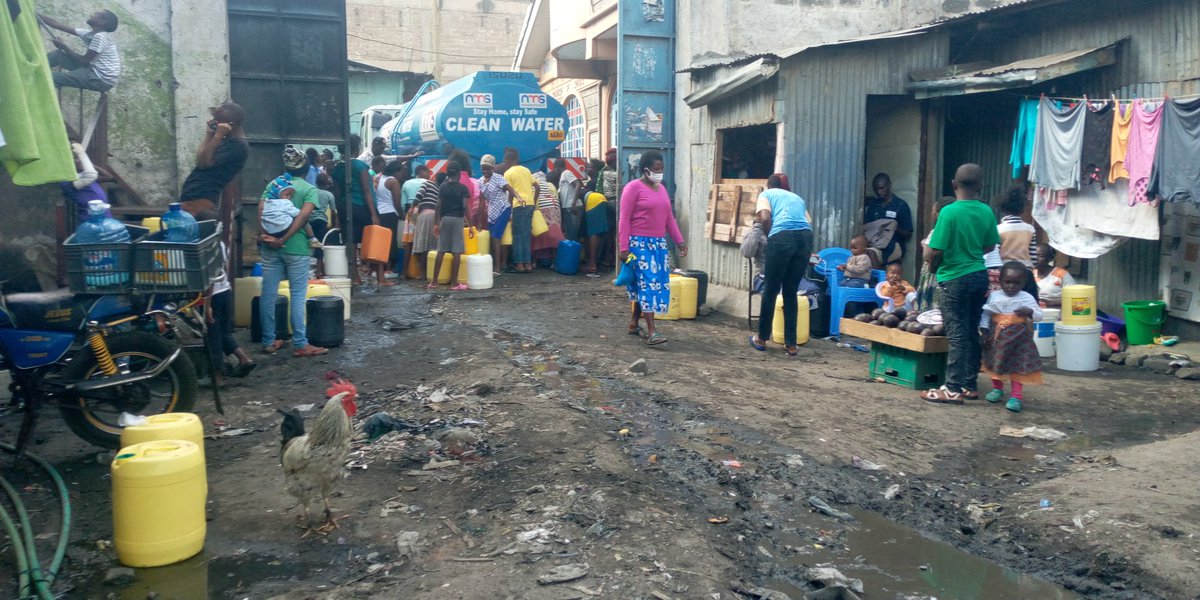 Thanks <a href="/NMS_Kenya/">Nairobi Metropolitan Services, NMS</a> for the efforts to supply free water to Mukuru residents. 

Thanks you to NMS Director General Maj. Gen. Mohammed A. Badi and the entire team. 

#improvesservicesbynms
#WaterIsLife
#weshallovercomethispandemic
<a href="/NMS_Kenya/">Nairobi Metropolitan Services, NMS</a>