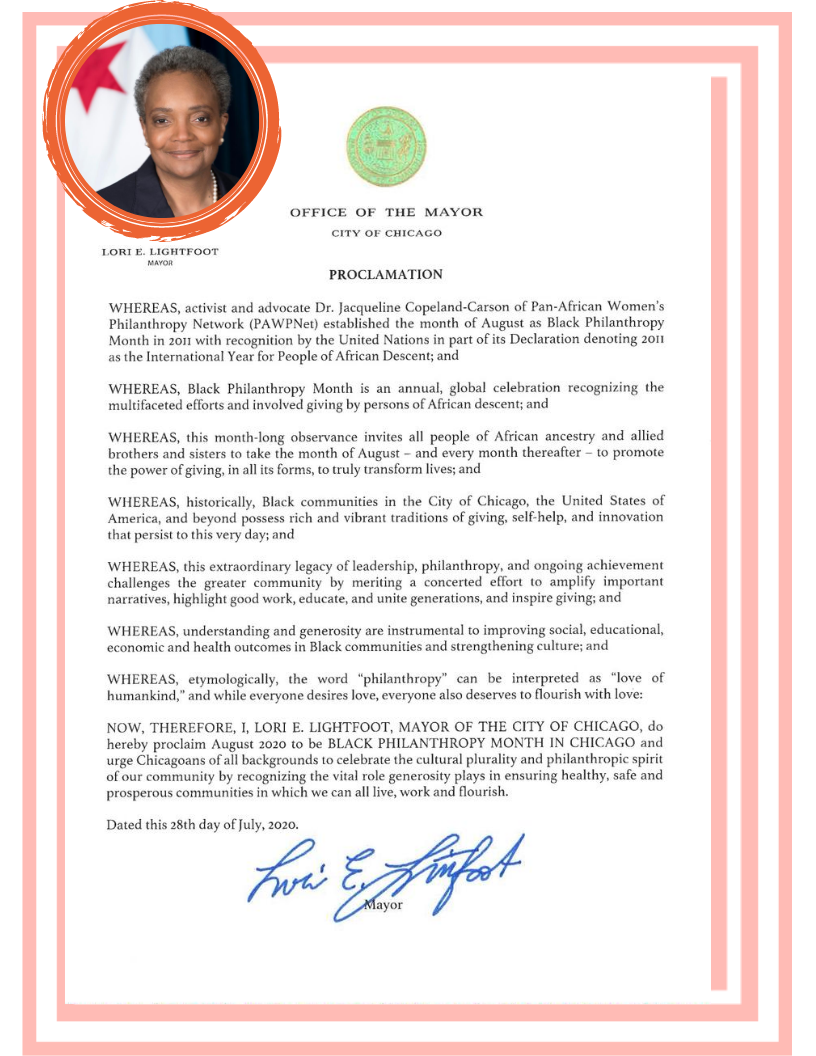 #Chicago joins numerous cities throughout the nation in proclamations declaring August as #BPM. Special thanks to @chicagosmayor.