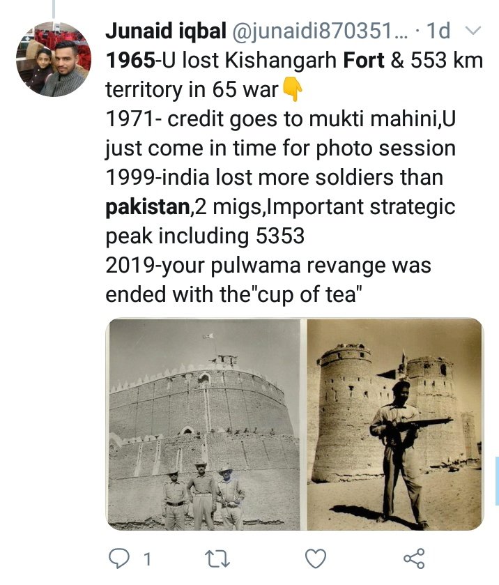 One of the most confusing claims I've seen put forward in regards to the 1965 war is the capture of Fort Kishangarh, Rajasthan by Pakistan.A fort located ~350 kms from the IB(international border)[1]