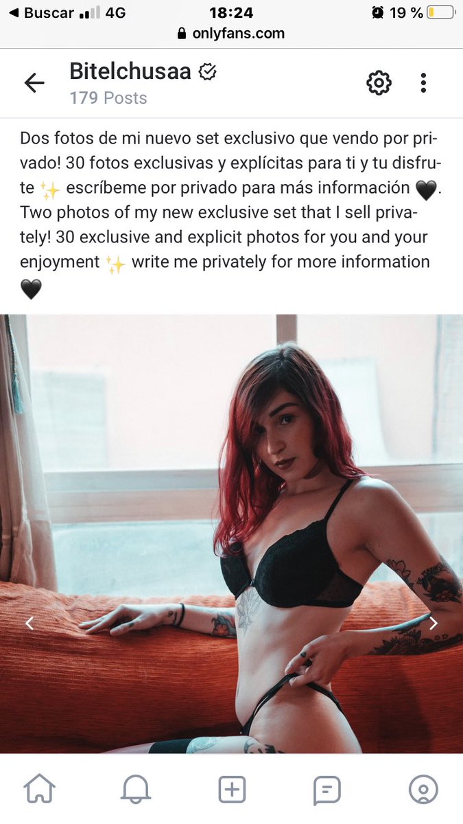 Bitelchusaaa's tweet image. Tengo un nuevo set disponible en mi web y un nuevo descuento para que disfrutes de todas mis fotos 🖤✨ onlyfans.com/bitelchusaa