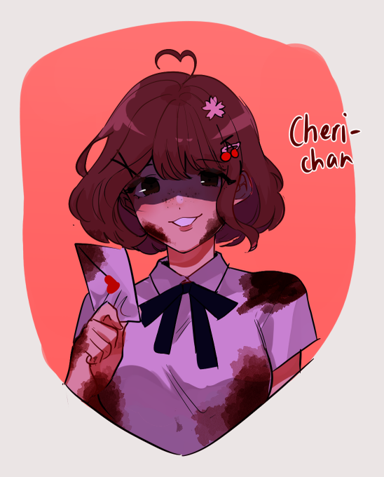 Little redesign of Cheri (redesign of the Love letter:mtf protag) because It's fun #lovelettermytruefeelings 