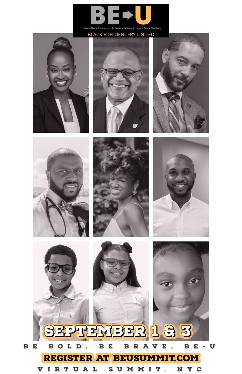 RuxShawn's tweet photo. Be Bold | Be Brave | BE-U ! Join us at the interactive virtual BE-U SUMMIT ! Analyze and organize to create change! Virtual Games and prizes included ! Register at https://t.co/pEfR849WpE #BlackEdfluencersUnited #Education #Black #Edfluencers  #Evolutionary #BEUSummit2020 https://t.co/7xoqMBhz4j