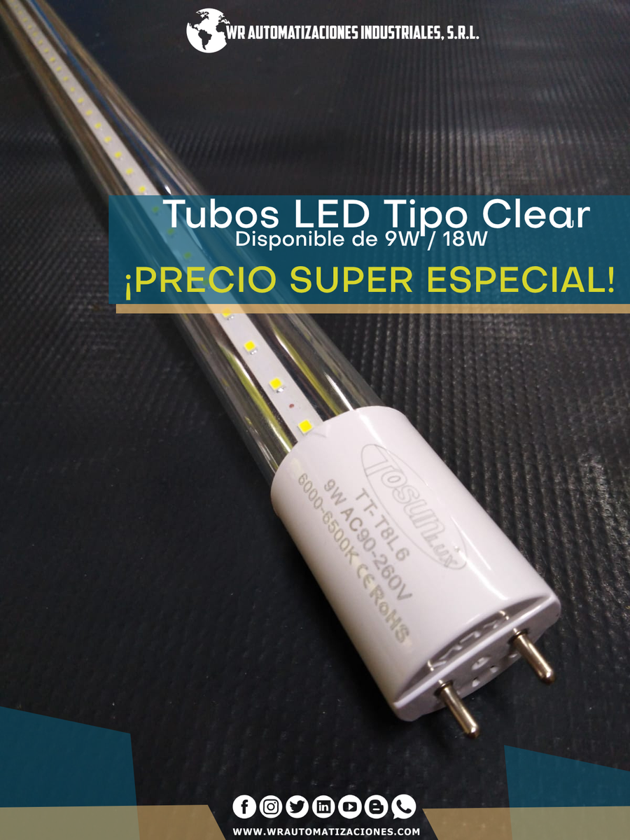 wrautomat's tweet image. ¡#Disponibles para ventas al por mayor y al detalle!

Tubos LED. Disponible de 24 y 48 pulgadas, tanto de tipo clear como frost. Ideales para iluminación de áreas de manera ecológica y efectiva.

#tubosled #iluminación #led #tosun #controleseléctricos #automatización #ecológico