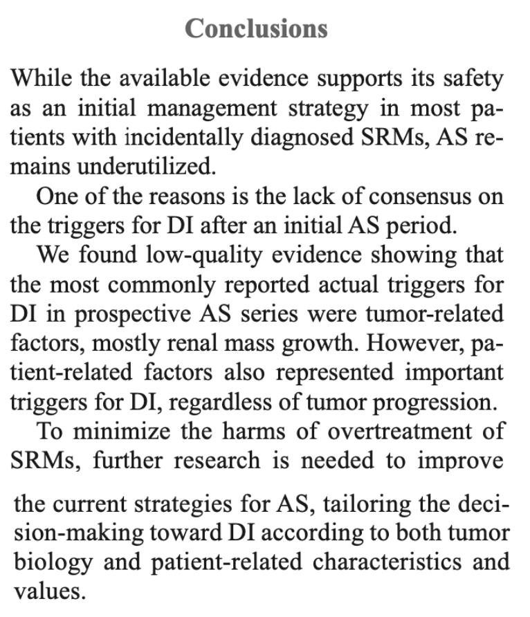 Ric_Campi's tweet photo. Glad and honored for publishing a #systematicreview in @MUN_journal on the #Triggers for #delayedintervention in pts with #smallrenalmasses undergoing #AS with such a panel of experts on behalf of the @ESRUrology and @EAUYAUrology Renal Cancer group
πhttps://t.co/A8gRsCDYY1 https://t.co/rg8h6fhxND