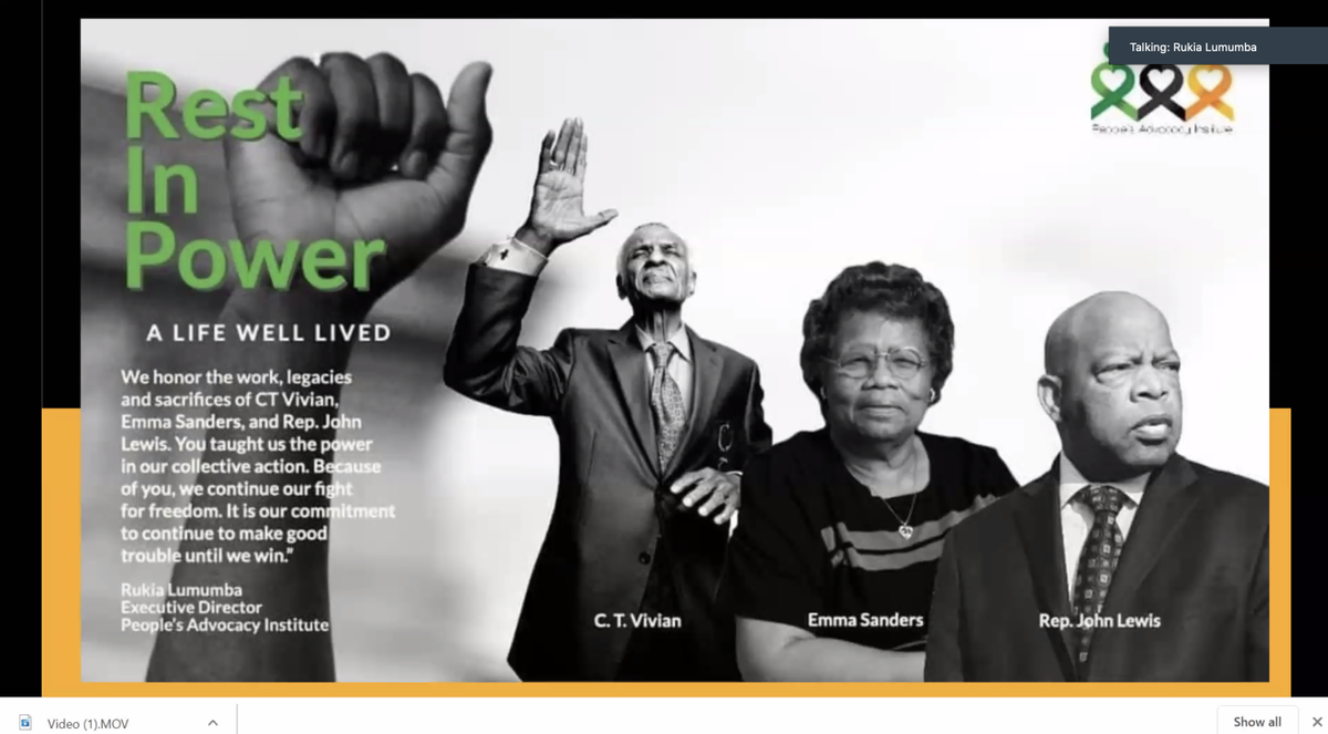 ekemma's tweet photo. @RukiaLumumba, the 3rd keynote speaker at #AtlanticFellows #VirtualWelcome begins her talk by paying respect to Black Ancestors. https://t.co/AxqL6xVF2C