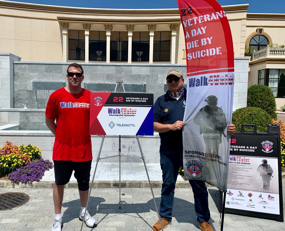ActofValorAward's tweet photo. Chad has arrived at Checkpoint #1, sponsored by @Teledactylllc

Thank you to @LeonardsPalazzo of Great Neck for allowing us to stop by!

Show your support for the #Walk4Valor by donating to our Qgiv page: https://t.co/Nv8wAktF95 https://t.co/jgi7kY1itf