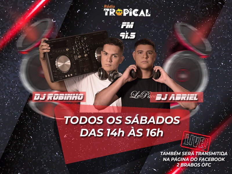 FabinhoPumba's tweet photo. - Daqui a pouco estamos ao vivo na Rádio Tropical Fm,91,5 ou pelo site https://t.co/UmahUXYQCW!! https://t.co/tKQoqpPkvg