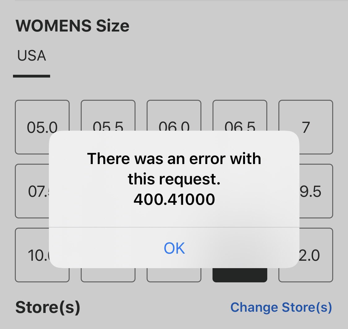 23Angel78's tweet photo. @footlocker App reservetion for the womens sizes not working for me https://t.co/zoEW56LBCt
