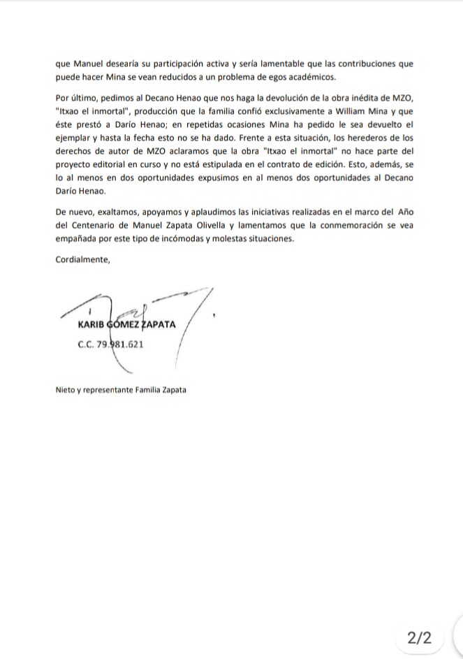 premio_mzo's tweet photo. Rechazamos totalmente el racismo epistemològico aplicado al Dr. William Mina A, por parte del decano de humanidades @UnivalleCol  y denunciamos en Córdoba y Lorica  racismo epistemològico hacia el Observatorio MZO por la mesa de trabajo departamental y municipal. https://t.co/pDu7QcJt1i