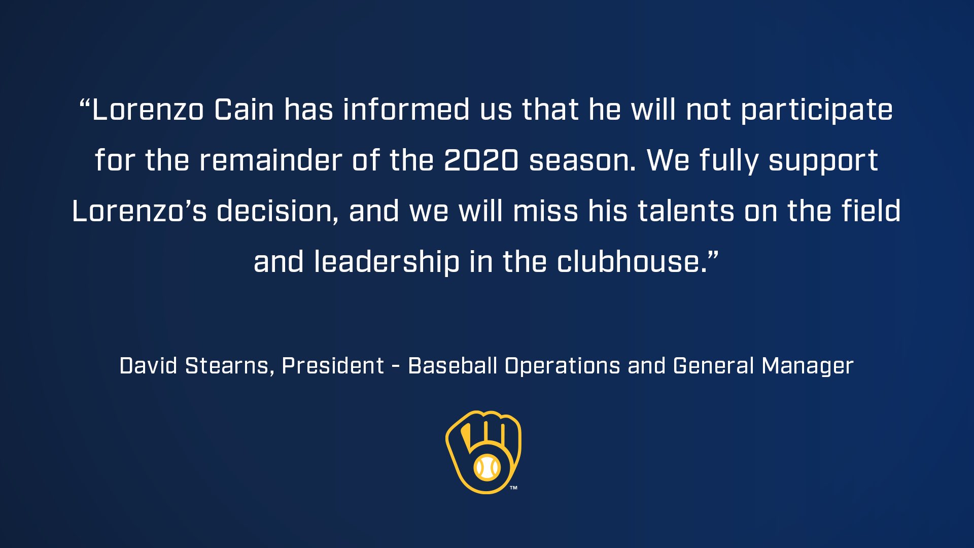 [分享] Lorenzo Cain 退賽