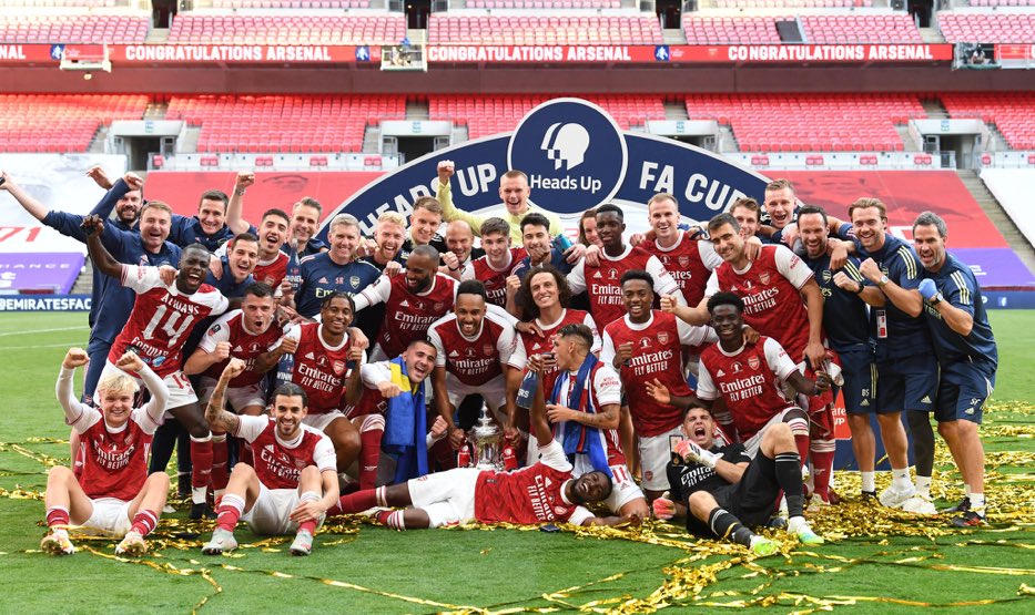 My Team ❤️

🏆🏆 🏆🏆 🏆🏆 🏆🏆 🏆🏆 🏆🏆 🏆🏆 

(14 FA Cup trophies)

#Arsenal #FACup
