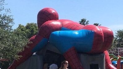 mrjafri's tweet photo. This Bounce House๐ #ThingsThatComeFromUranus #SpiderManDay https://t.co/3JQUfCyavq