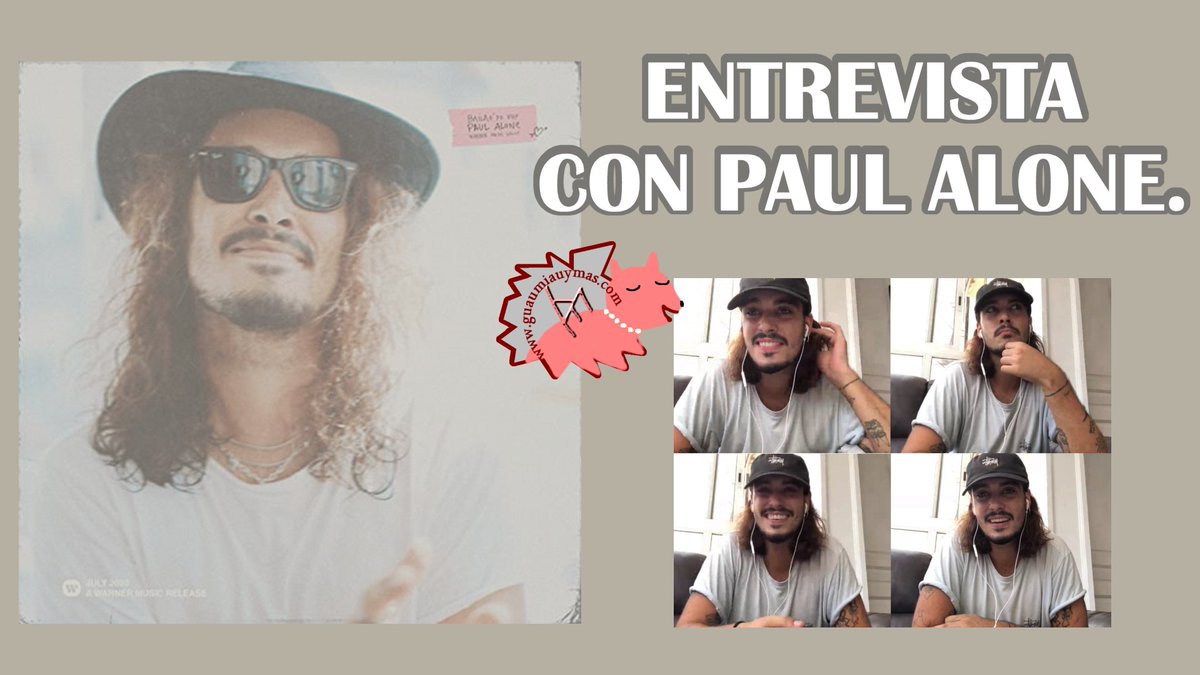 GuauMiauyMas's tweet image. Entrevista con #PaulAlone @PaulAlone_ sobre #BailaoYoVoy , la colaboración con #LucasColman en #Vuela y más guaumiauymas.com/paulaloneentre…