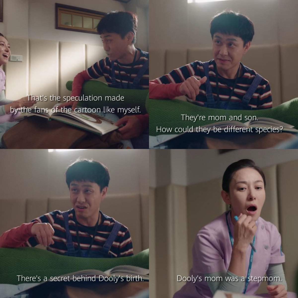 4. About the dooly's step mother story. I think it's about the head nurse and Munyoung. Park Haengja places herself as Munyoung's stepmother after Hwijae's death. #ItsOkayToNotBeOkayEP10  #ItsOkayToNotBeOkay