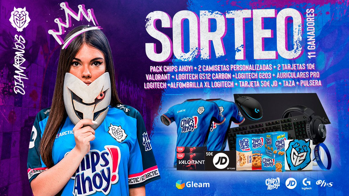 SandraCabeza's tweet image. ➡️💎 SORTEO 💎⬅️

Vamos a celebrar mi entrada en @G2ArcticES con un montón de regalitos 🎁💎

Requisitos para participar ⬇️⚠️  gleam.io/F9LwG/sorteo-l…

Muchísima suerte a todos!!! 🍀💎