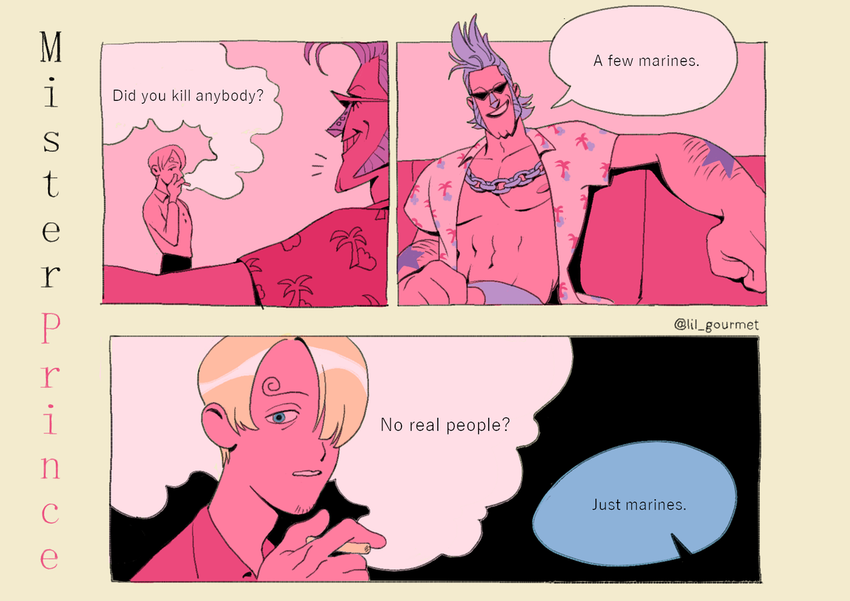 Sanji Buscemi 🚬
#OnePiece #ワンピース