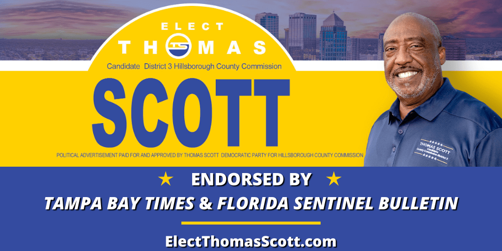 ElectTScott's tweet photo. ENDORSEMENT ALERT!
Thank you @TB_Times and @FLSENTINELB for endorsing me!
#District3 #ElectThomasScott #RecognizedExperience #ProvenLeadership #Tampa #Hillsborough https://t.co/0ynkMiSUeC