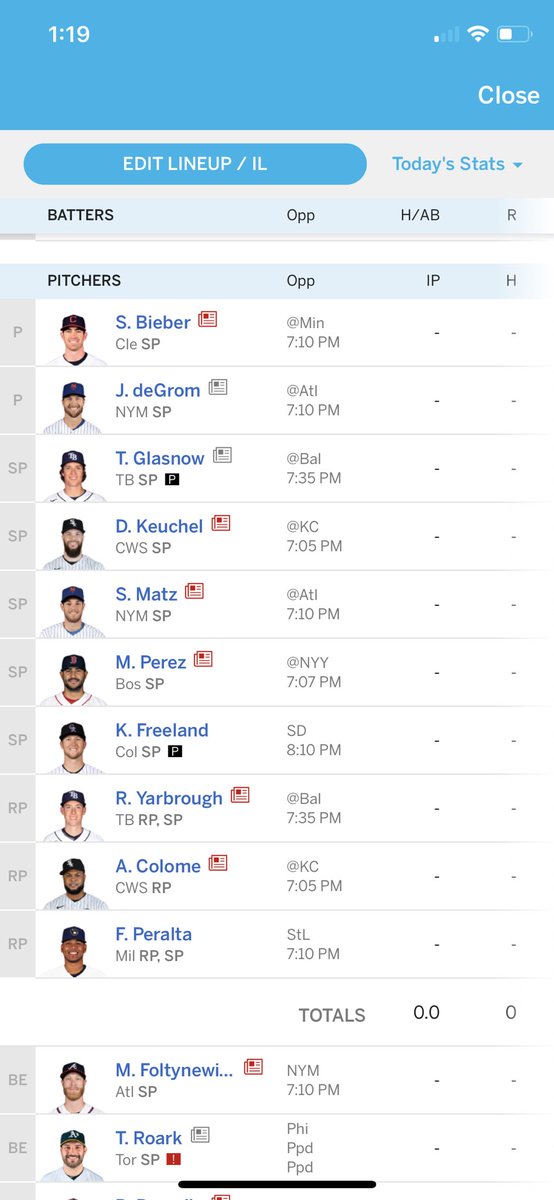 ADKFantasy's tweet photo. In 3rd we have a man who always seems to be hot out of the gates but tends to turn into a big dummy and his delusional trades bite him in the ass. Good old JoeMaj. JoeM’s pitching staff has held their own with a very Dominant Top 3 in deGrom, Bieber, and Glasnow Will he drop off? https://t.co/j9bFRZwZlh