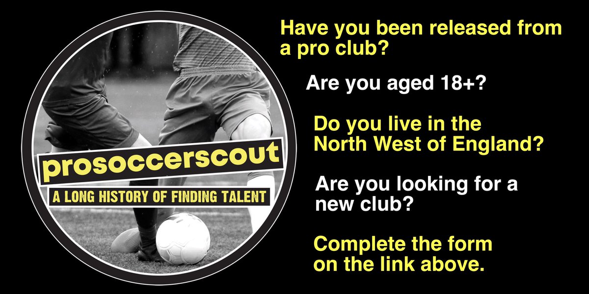 Players aged 18+ read below ⬇️ #footballtalent been released? Next chance might be now - click below
forms.gle/zXvUAPyCNWwvv6…