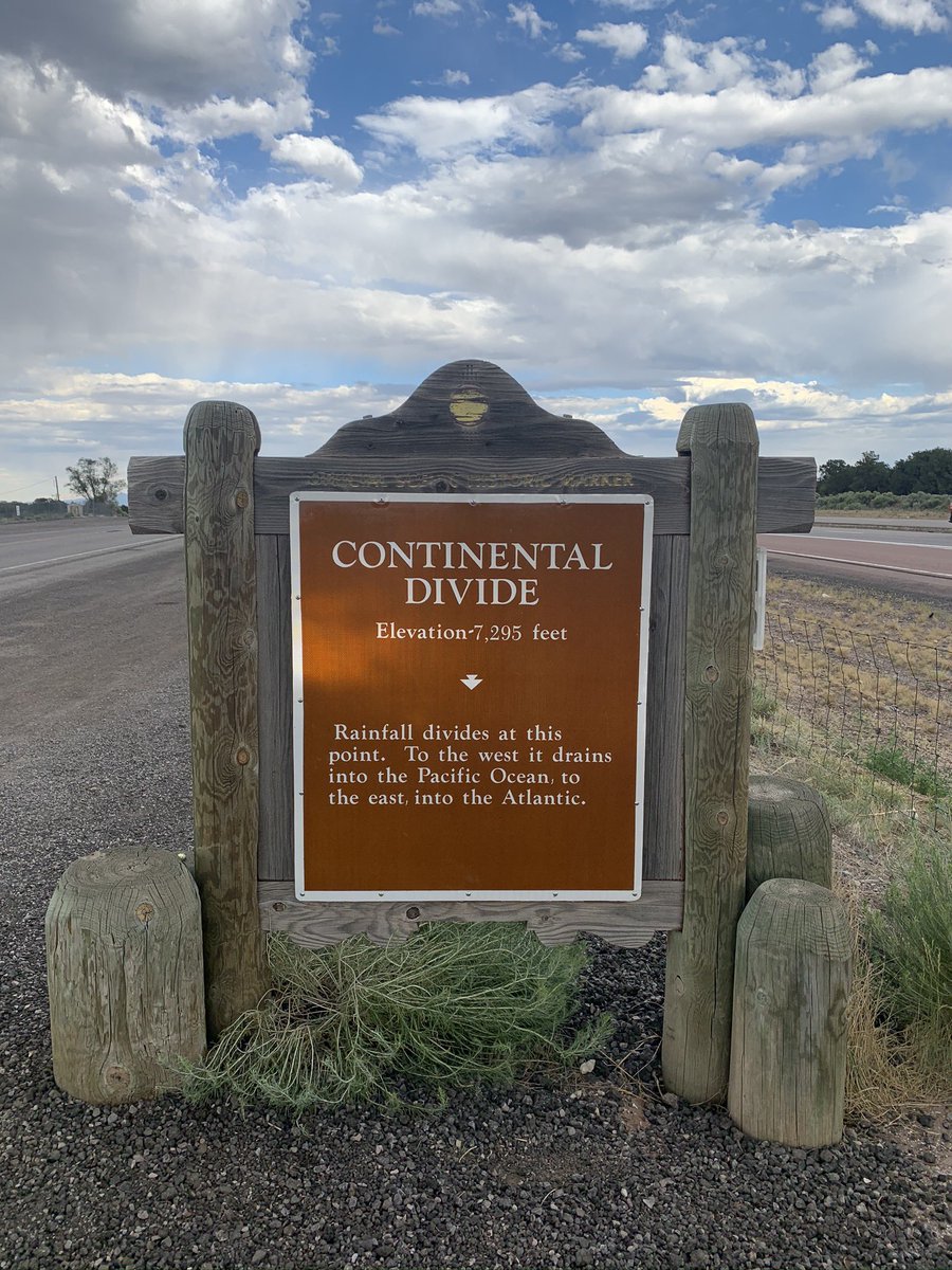 The Contintental Divide! I don’t understand why everything after this point drains East when we are still so far west but ok! Also one of many old Route 66 “trading posts” that unfortunately weren’t open.
