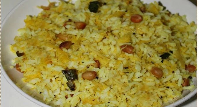 mavinkayi chitranna its a rice based dish with peanuts and many other hidden surprises its like ur mouth is on a marathon in a field full a landmines of fun i know, but imagine it its v fun
