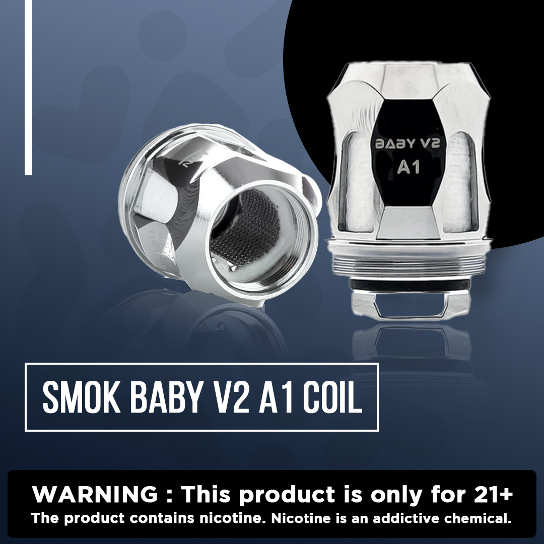 smokdeal's tweet photo. Sub-ohm #vaping is the name of the game with the 0.17ohms in each SMOK Baby V2 A1 Replacement coil. @SMOKTECHLOGY 
.
https://t.co/JZF9TWiY09 https://t.co/n37vHG3Ft7