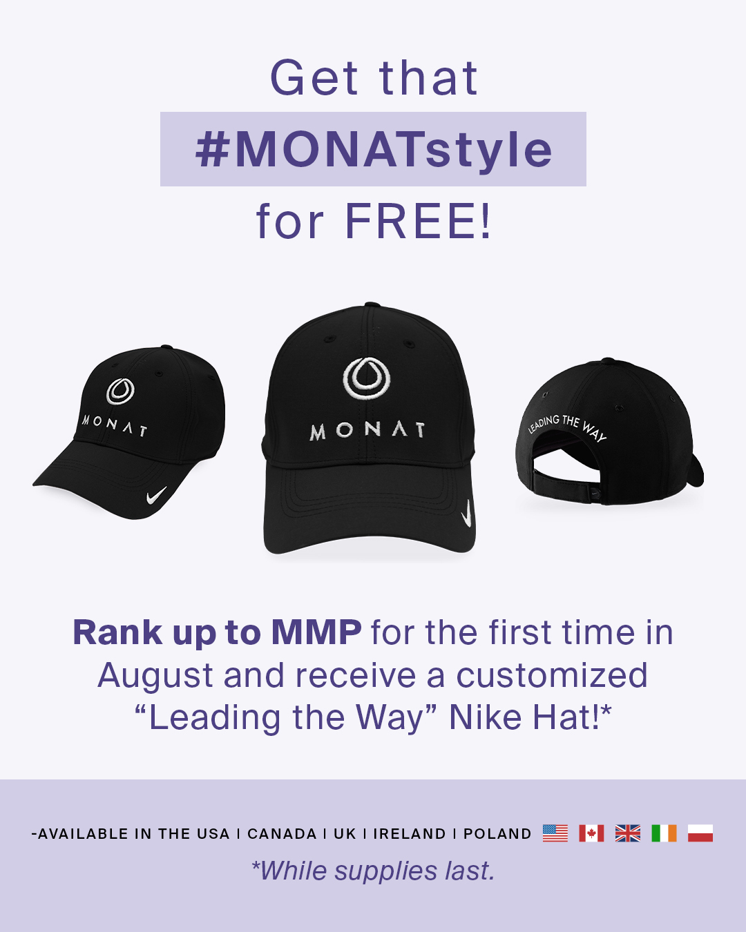 monat nike hat