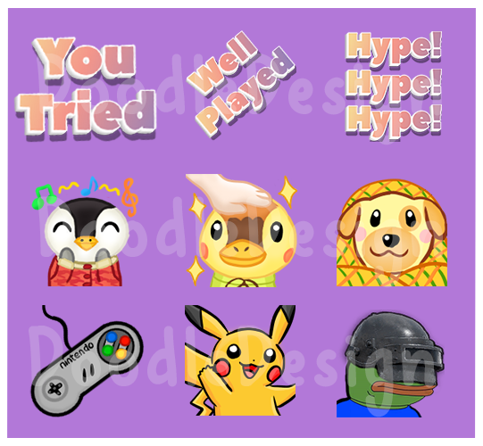 QueenDoodle_'s tweet photo. ✨ Emote sale! ✨

All emotes on this sheet are €10/$11,84

Payment through Paypal invoices (fees will be added)

DM for purchase! ✉️

#twitchemotes #twitchaffiliate #twitchstreamer #twitchtv #graphics #twitchbadges https://t.co/QBXfM10kgr