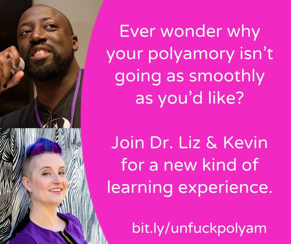 drlizpowell's tweet photo. Learn the skills you need to grow your confidence, communication, and ultimately love. Join Kevin Patterson of @PolyRoleModels and Dr. Liz Powell of @sexpospsych to unfuck your #polyamory.
https://t.co/dJXY6datKl #polyam #openrelationships #polyrolemodels #drlizpowell https://t.co/Lo7RpQuAmt
