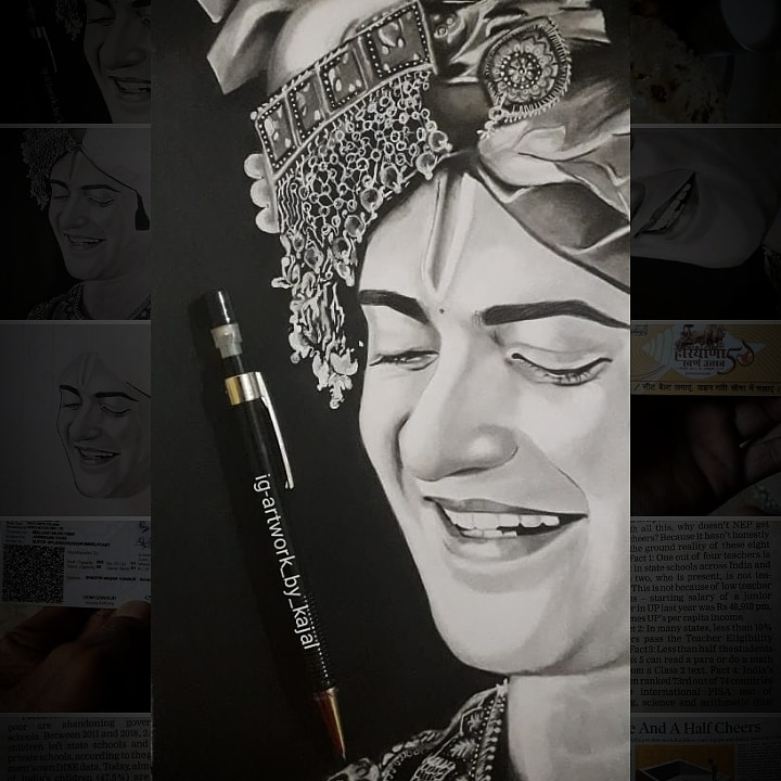 Sumedh Mudgalkar as a Krishna Colour Pencil Drawing || Krishna drawing || Sumedh  Mudgalkar drawing - YouTube