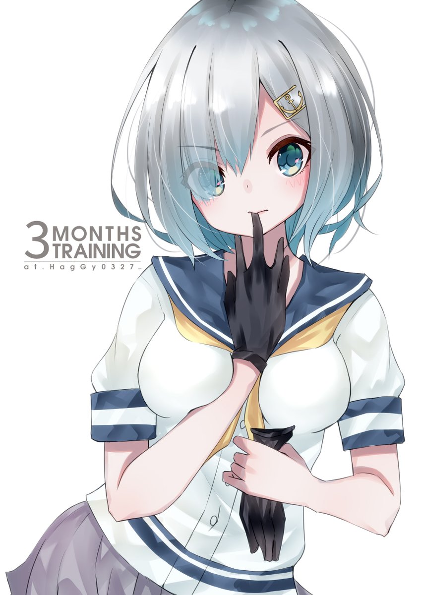 艦これ 3ヶ月上達企画 10日目 浜風 1hour 艦これ版深夜の真剣お絵描き6 はぎぃ Fanbox始めましたのイラスト