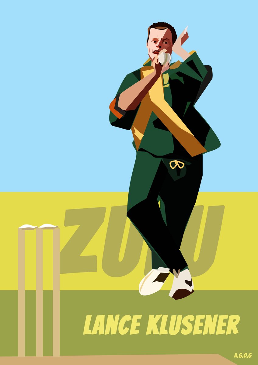 Joyfulcolours1's tweet photo. #fanart #digitalart #illustration #lanceklusener #cricketer  #proteascricket #batsman #cricket  #sportsillustration  #cricketart #brianlara #southafrica #southafricacricketteam #crickethistory #icc  #klusener #southafrica #cricketshouts #illustrator https://t.co/Wma7pCZn2y