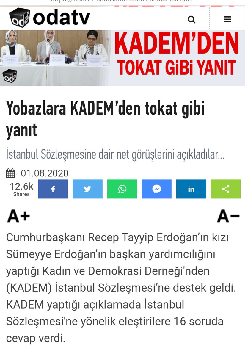 Üç sene önce uyarmıştım!!! Geldiğimiz nokta felaket...
Kadem Odatv'nin yörüngesine girdi. 
Milleti ve değerlerini tokatladı...