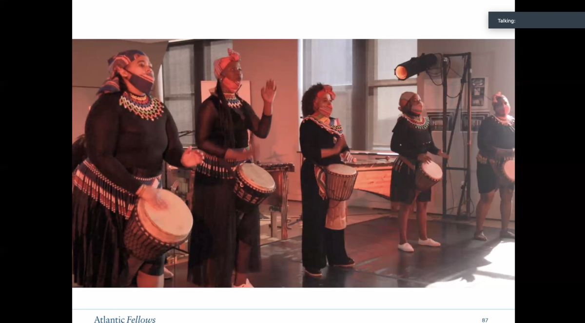 ekemma's tweet photo. #AtlanticFellows is about diversity and inclusion. Musicians from different parts of the world entertain at #VirtualWelcome https://t.co/jNH4aPzp19