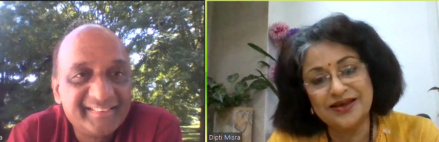 diya_barua09's tweet photo. प्रभा खेतान फाउंडेशन की ओर से आयोजित 'कलम न्यूयॉर्क' में अमेरिकी समय के अनुसार सुबह के 11 बजे और भारतीय समयानुसार रात के 8:30 बजे कवयित्री दीप्ति मिश्रा ने की शिरकत. अनूप भार्गव ने उनसे की बातचीत @DIPTIMISRA @FoundationPK #JhilmilUSA #KalamNewYork https://t.co/AKhnEsL44k