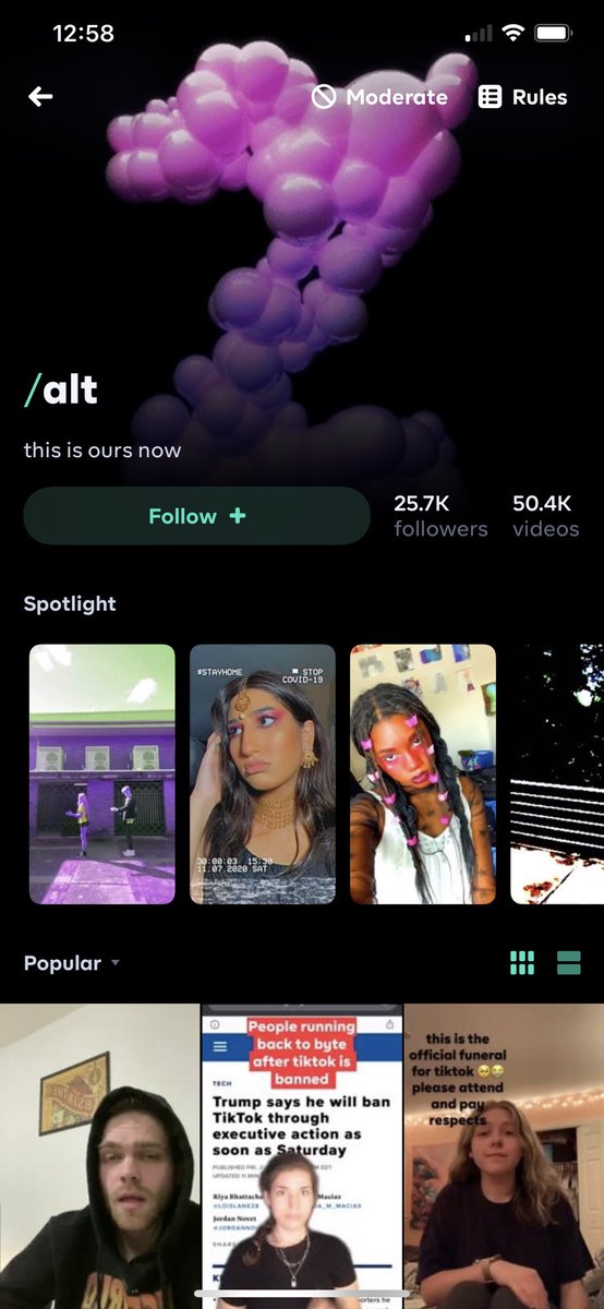 shillingburger's tweet image. sucks about tiktok but hey, byte has a home for whatever you’re into 🥰 come hang out
