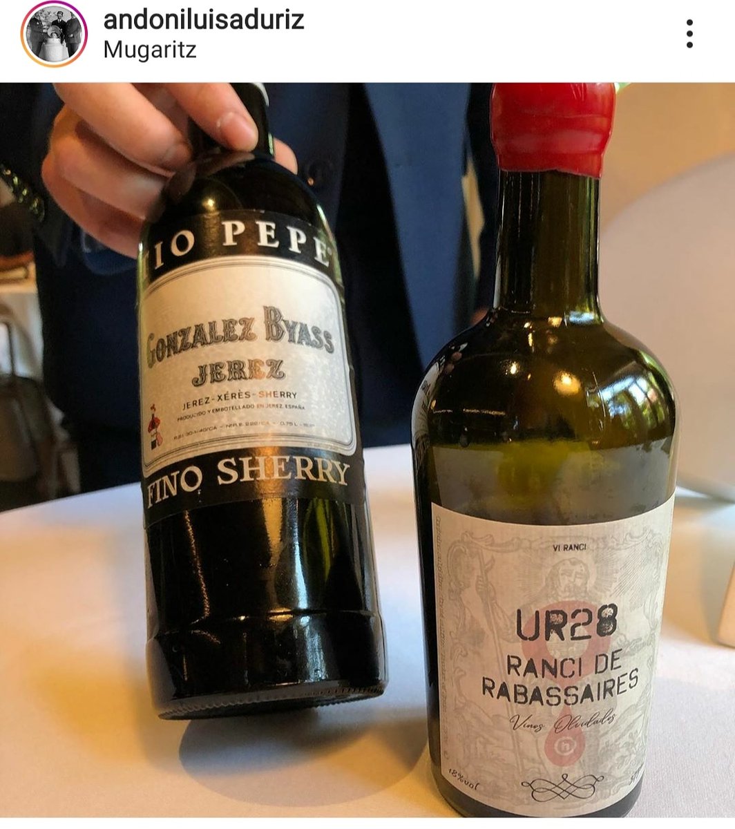 Un lujo y un honor que UR28 — Ranci de Rabassaires, nuestro vino procedente de barricas centenarias de la Terra Alta, se pueda disfrutar en <a href="/Mugaritz/">Mugaritz</a>. 

Gracias, Andoni!