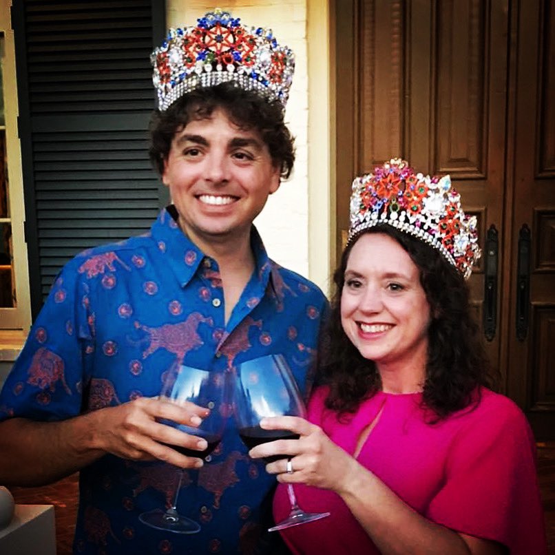 KreweofRio's tweet photo. Cheers to our sweet 16 and this year’s King Dom Pedro and Queen Isabel... Gil &amp; Tanya Zaunbrecher!! https://t.co/OaudclahMj
