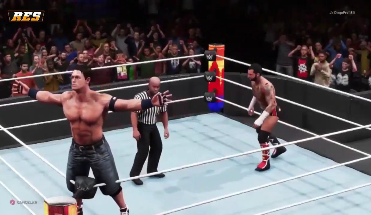 ResEfed_3_0's tweet photo. Victoria de Cena tras empatar en el Iron Match y ganar en el FCA decretado por orden del Raidencho mismo, después de la derrota este salió para suspender a Punk y después apareció el padre de Punk para darle las gracias por su motivación para dejar las drogas.

#SummerSlam https://t.co/Ufp8w5ncb7