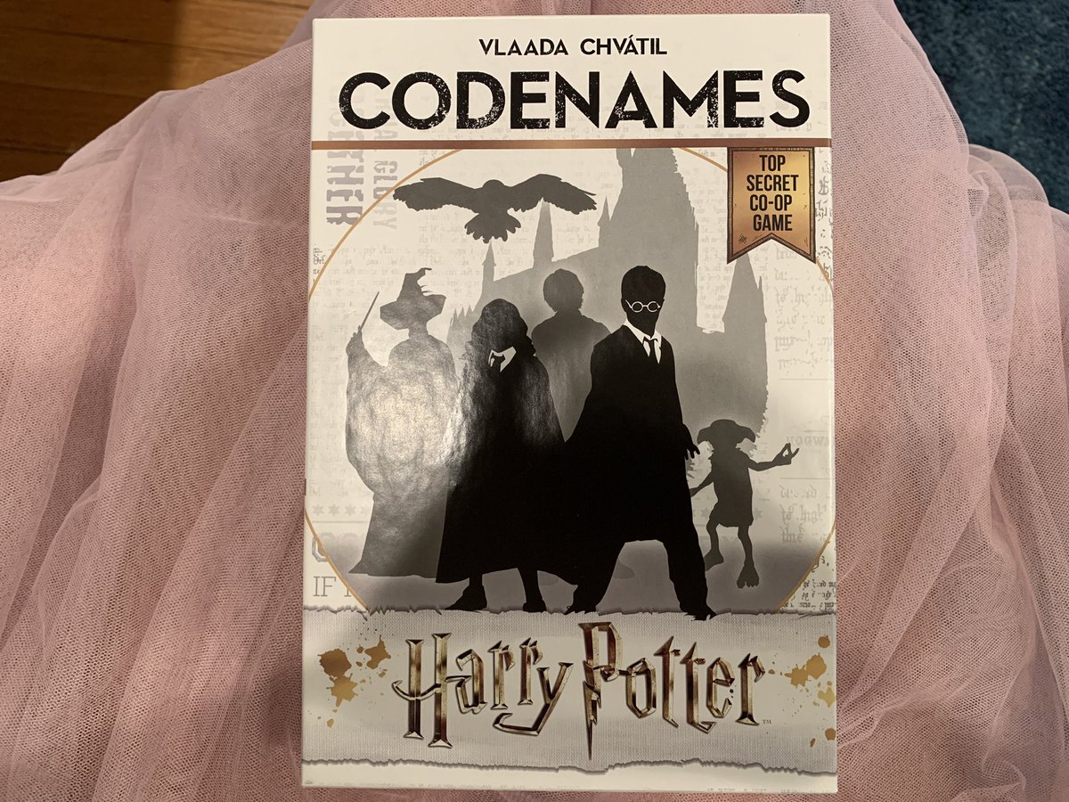 HARRY POTTER CODENAMES: best used using one of the key cards from regular Codenames so this can be played competitively. 3/5