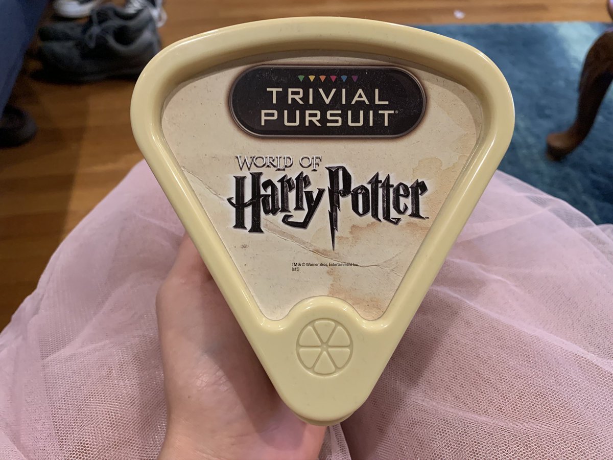 HARRY POTTER TRIVIAL PURSUIT: it’s a fun game but I wish this were themed to the books instead of the movies. (That’s the beauty of the Mystery at Hogwarts Game, published in 2000!) 3/5
