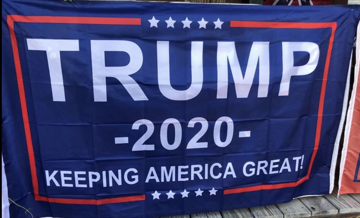 Tbell00's tweet photo. #trumpflags #Trump2020 #flags #selling pm me for info  I also have other merchandise   Please don’t send me hate messages just scroll on https://t.co/zCYMCTtWdd