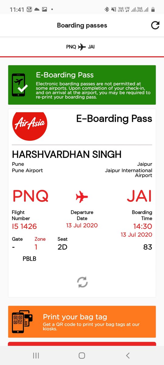 hvparihar's tweet photo. I have booked a flight with @AirAsia from Pune to Jaipur on 13/Jul/2020. Have to paid twice for booking my seat for journey. I have still not received refund first time failed payment. Please update asap, PNR NO. F4FZ4Q
 @AirAsiaSupport. Find attach screenshot of payment. https://t.co/TsqN8KkM34
