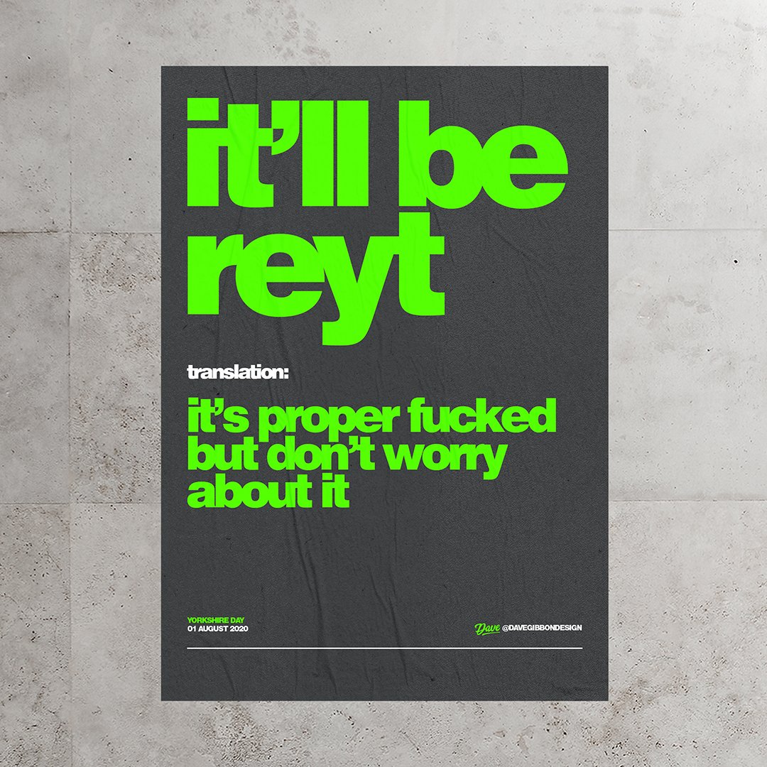 DesignDave's tweet image. It&apos;ll be reyt!
Yorkshire Day...