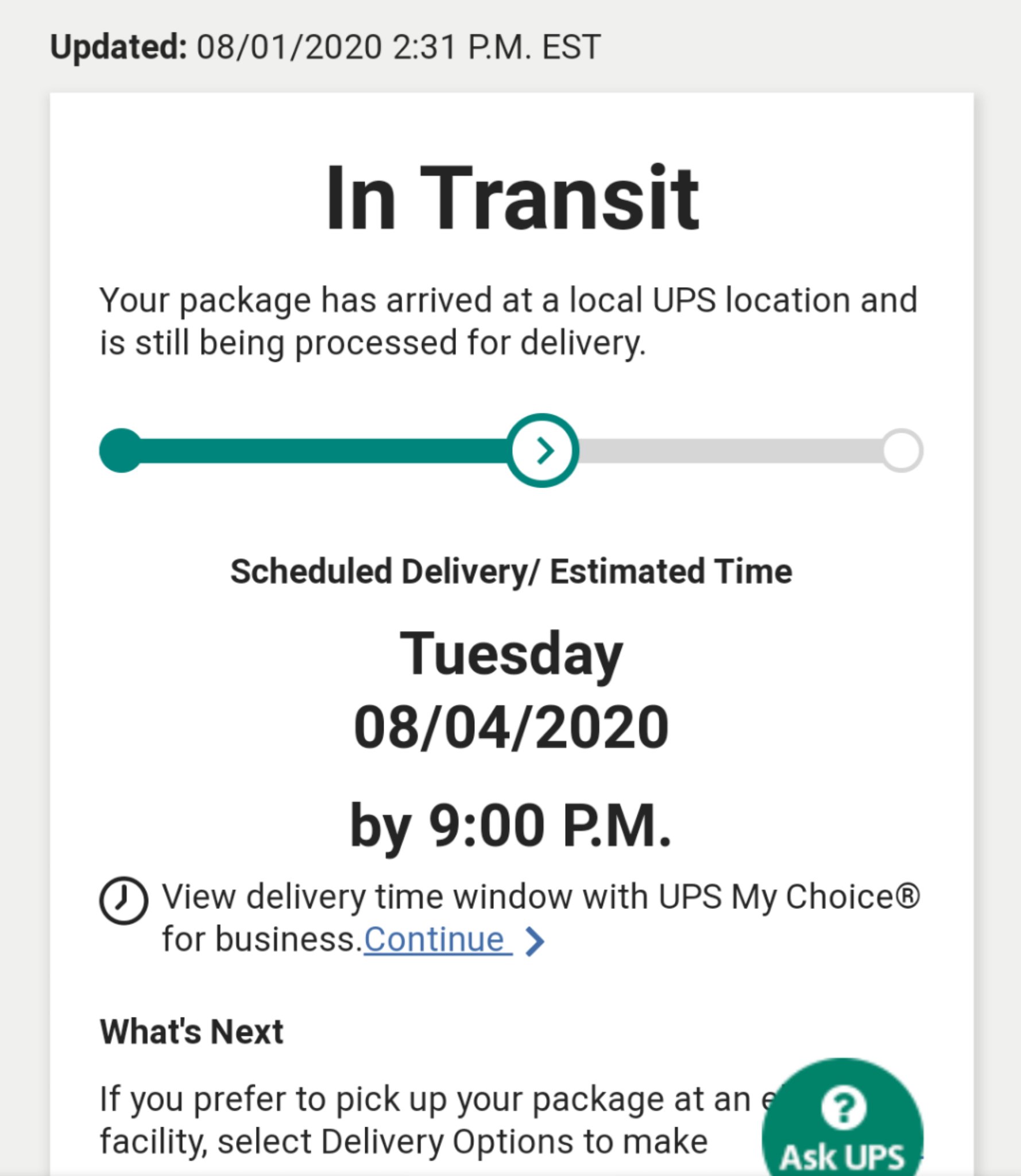 @UPSHelp Can someone please explain why UPS has 2 day shipping if UPS can't deliver in 2 days? My package will be 5 DAYS LATE. Delivery date was 07/30/2020. If I wanted to wait a week to receive my item, I would have chosen free shipping. This is unacceptable and inexcusable. https://t.co/CdJ4ofyZL9