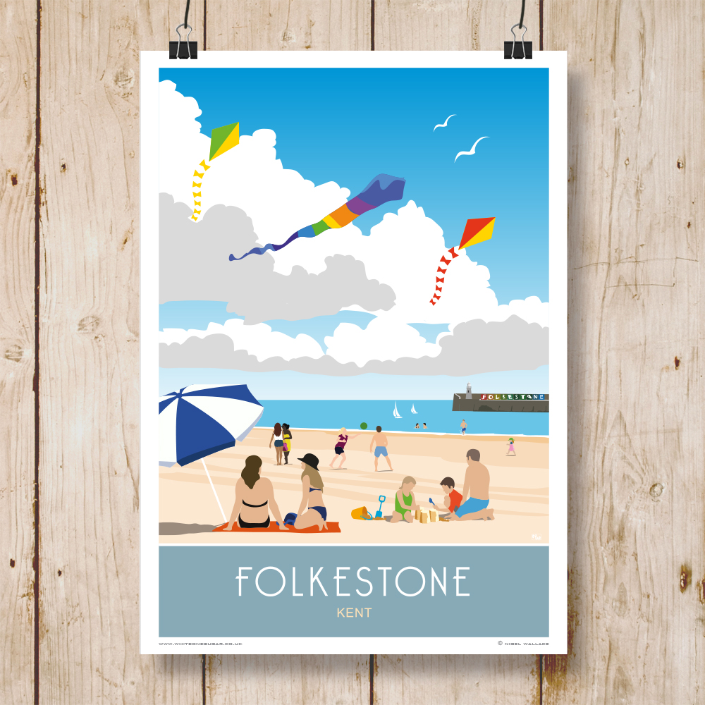 Our fabulous new #Folkestone #Sunnysands print. Who will be enjoying the beautiful beach this weekend? 

Available on our @Etsy store:
etsy.com/uk/listing/835…

@VisitFolkestone @FstoneHbourArm @Rocksalt_Kent @FStoneSFDevelop @FolkestoneRT @VisitKent