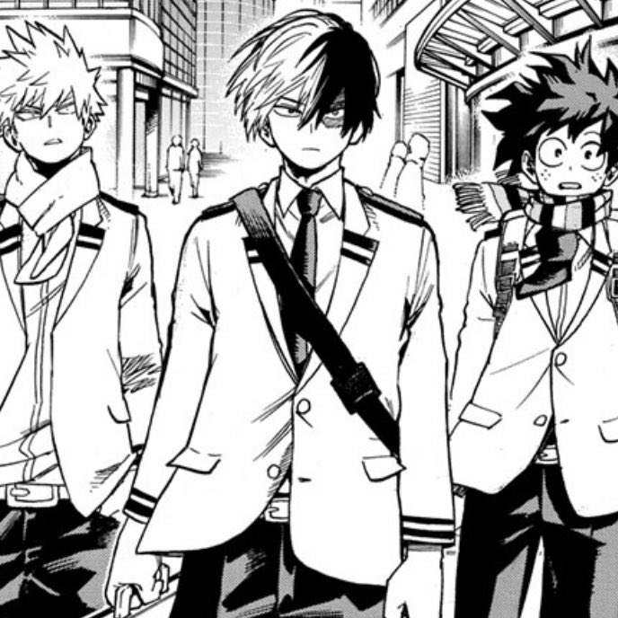 todoroki but as you scroll his friendships grow stronger