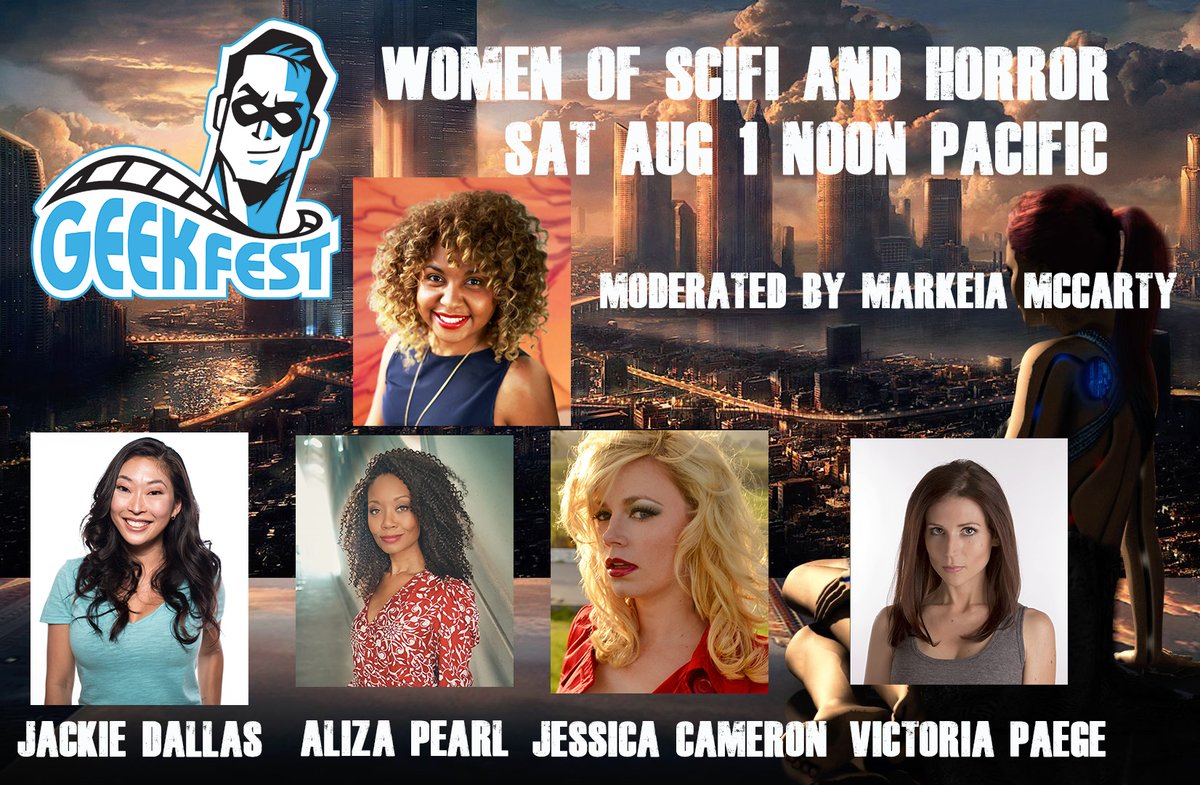 GeekFilmFests's tweet photo. 15 MINS- Women in #SciFi and #Horror
@GeekFilmFests #AtHomeComicCon #FilmFest 
Powered by @itsashort and @ComicCrusaders
Fest Pass only $2.99 https://t.co/BGPGNZLt4a
Watch the World's Largest Traveling #ComicCon #FilmFestival from your couch! 
#FilmTwitter https://t.co/pJs68EAvfz