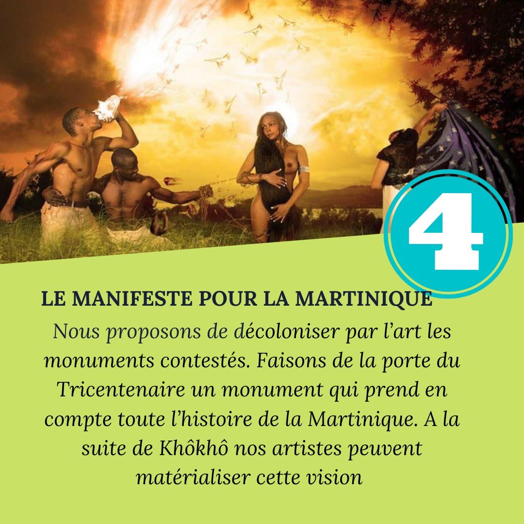Myriam_Moise's tweet photo. LE MANIFESTE POUR LA MARTINIQUE EN 5 POINTS. 
Continuez à soutenir notre initiative citoyenne! Décoloniser, c’est déconstruire les représentations.
Signez le manifeste ici: https://t.co/HasWp3qNya ⁦@ZakaToto⁩ ⁦@audreycelestine⁩ #manifeste #Martinique #decolonial https://t.co/9qWuDoAB5E